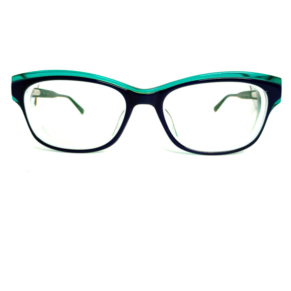 Calvin Klein 7514 411 53-17-135 Eyeglasses Frames BLack Teal Multicolor H19360 - Picture 1 of 7